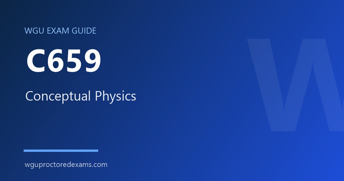 WGU C659 Conceptual Physics exam guide cover